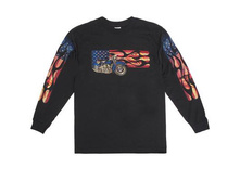 �������� � �������� �������� "Reverse Flag Flames" (100% ������) Hot Leathers ������! �������GMD2211, 648 ���