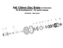 Dt540 rear hub