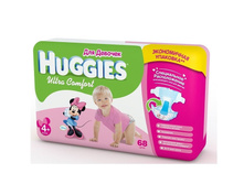 4010, HUGGIES Ultra Comfort ���������� ��� ������� 4+/68 �� (10-16 ��) - 1103 ���.