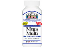 21st Century Health Care, Mega Multi, For Women, Multivitamin & Multimineral, 90 Tablets