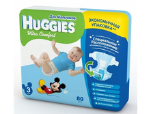 4017, HUGGIES Ultra Comfort ���������� ��� ��������� 3/80 ��  (5-9 ��)   - 972 ���.