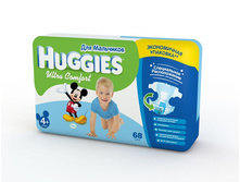 4011, HUGGIES Ultra Comfort ���������� ��� ��������� 4+/68 ��  (10-16 ��) - 1103 ���.