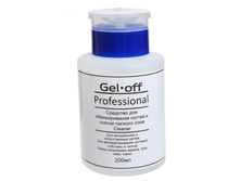 "GEL-OFF" �������� ��� ������������� ������ � ������ ������� ���� Cleaner Professional (� ������ ��� ������ ������), 200 ��-75 ���