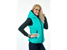 Jenskiy jilet REMAIN 6816 zelenyiy s fioletovyim dvustoronniy.jpg