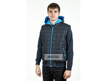 Mujskoy jilet REMAIN 7110  dvustoronniy chernyiy s sinim.jpg