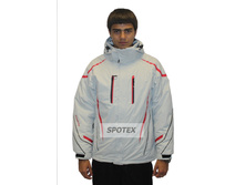 Gornolyijnaya mujskaya kurtka  SnowHeadquarter A-016 seryiy s krasnyim.jpg