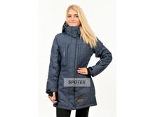 Kurtka jenskaya Snow Headquarter udlinennaya B-8193 blue djinsovyiy.jpg