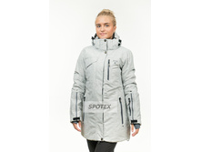 Kurtka jenskaya Snow Headquarter udlinennaya B-8271 gray gray sv seryiy.jpg