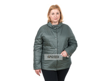 Kurtka jenskaya dvuhstoronnyaya OSKAR 016631 - 701503 temno zelenyiysvetlo-seryiy.jpg