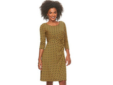 Women's Dana Buchman Printed Knot-Front Dress   $37.80