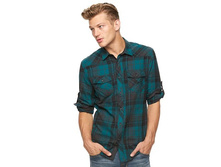 Men's Rock & Republic Plaid Flannel Button-Down Shirt   $25.00