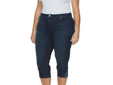 Plus Size Gloria Vanderbilt Jordyn Embroidered Denim Capris   $44.99