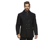 Men's Marc Anthony Slim-Fit Wool-Blend Peacoat   $129.99