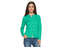 Women's Croft & Barrow(R) Solid Button-Front Cardigan   $12.99