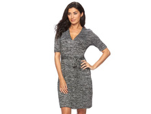 Women's Apt. 9(R) Marled Faux-Wrap Dress   $29.99