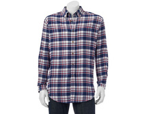 Big & Tall Croft & Barrow(R) Classic-Fit Plaid Flannel Button-Down Shirt   $19.99
