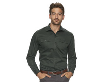 Men's Marc Anthony Slim-Fit Military Stretch Button-Down Shirt  $29.99