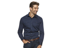 Men's Marc Anthony Slim-Fit Military Stretch Button-Down Shirt  $29.99