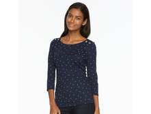 Women's Croft & Barrow(R) Button Top   $14.99