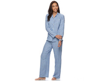 Women's Croft & Barrow(R) Pajamas: Flannel Notch Collar PJ Set   $19.99
