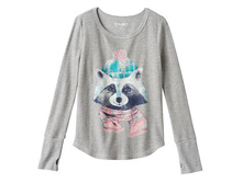 Girls 7-16 & Plus Size Mudd(R) Thumbhole Long Sleeve Thermal Graphic Tee   $8.99 - $9.99