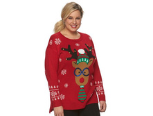 Plus Size US Sweaters Christmas Crewneck Sweater   $19.99