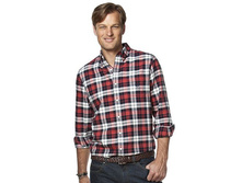 Men's Chaps Classic-Fit Oxford Checked Button-Down Shirt   $19.99