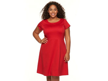 Plus Size Apt. 9(R) Ponte Fit & Flare Dress   $24.99