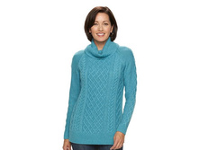 Women's Croft & Barrow(R) Cable-Knit Cowlneck Sweater   $24.99