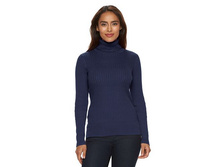 Women's Croft & Barrow(R) Essential Ribbed Turtleneck Sweater   $12.99