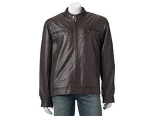 Men's Vintage Leather Leather Racer Jacket   $89.99
