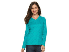 Women's Croft & Barrow(R) Classic V-Neck Tee  $7.99