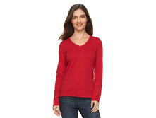 Women's Croft & Barrow(R) Classic V-Neck Tee  $7.99