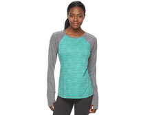 Women's Tek Gear(R) Printed Raglan Layering Tee   $9.99