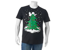 Big & Tall Peanuts Snoopy Christmas Tree Tee   $9.99