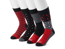 Men's Funky Socks 4-pack Crew Socks  $7.99