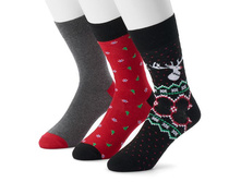 Men's 3-pack Holiday Socks   $10.80