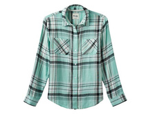 Girls 7-16 & Plus Size Mudd(R) Side-Split Flannel Button-Down Shirt   $11.99 - $19.99