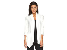 Women's AB Studio Shark-Bite Hem Open-Front Cardigan  $21.99