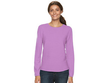 Women's Croft & Barrow(R) Cozy Ribbed Crewneck Sweater   $19.99