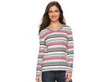 Women's Croft & Barrow(R) Classic V-Neck Tee  $7.99