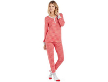 Women's Cuddl Duds Pajamas: Winter Wonderland 3-Piece Henley Pajama Set with CUDDL DUDS socks  $34.99