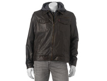 Men's Levi's(R) Sherpa-Lined Faux-Leather Hooded Trucker Jacket   $69.99