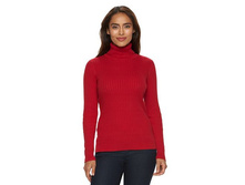 Women's Croft & Barrow(R) Essential Ribbed Turtleneck Sweater   $12.99
