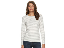 Women's Croft & Barrow(R) Crewneck Holiday Tee   $12.99