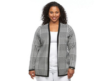Plus Size Croft & Barrow(R) Essential Solid Open-Front Cardigan   $14.99