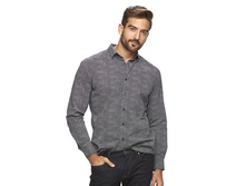 Men's Marc Anthony Slim-Fit Patterned Stretch Button-Down Shirt   $29.99
