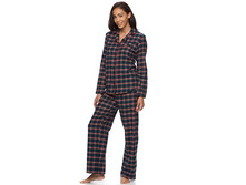 Women's Croft & Barrow(R) Pajamas: Flannel Notch Collar PJ Set   $19.99