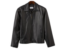 Men's Vintage Leather Black Split Napa Leather Jacket   $84.99