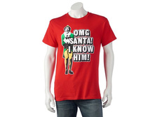 Men's Elf OMG Santa! I Know Him! Tee   $4.99
